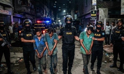 র‍্যাবের অভিযানে মাদক মামলার ৩ পলাতক আসামি গ্রেপ্তার