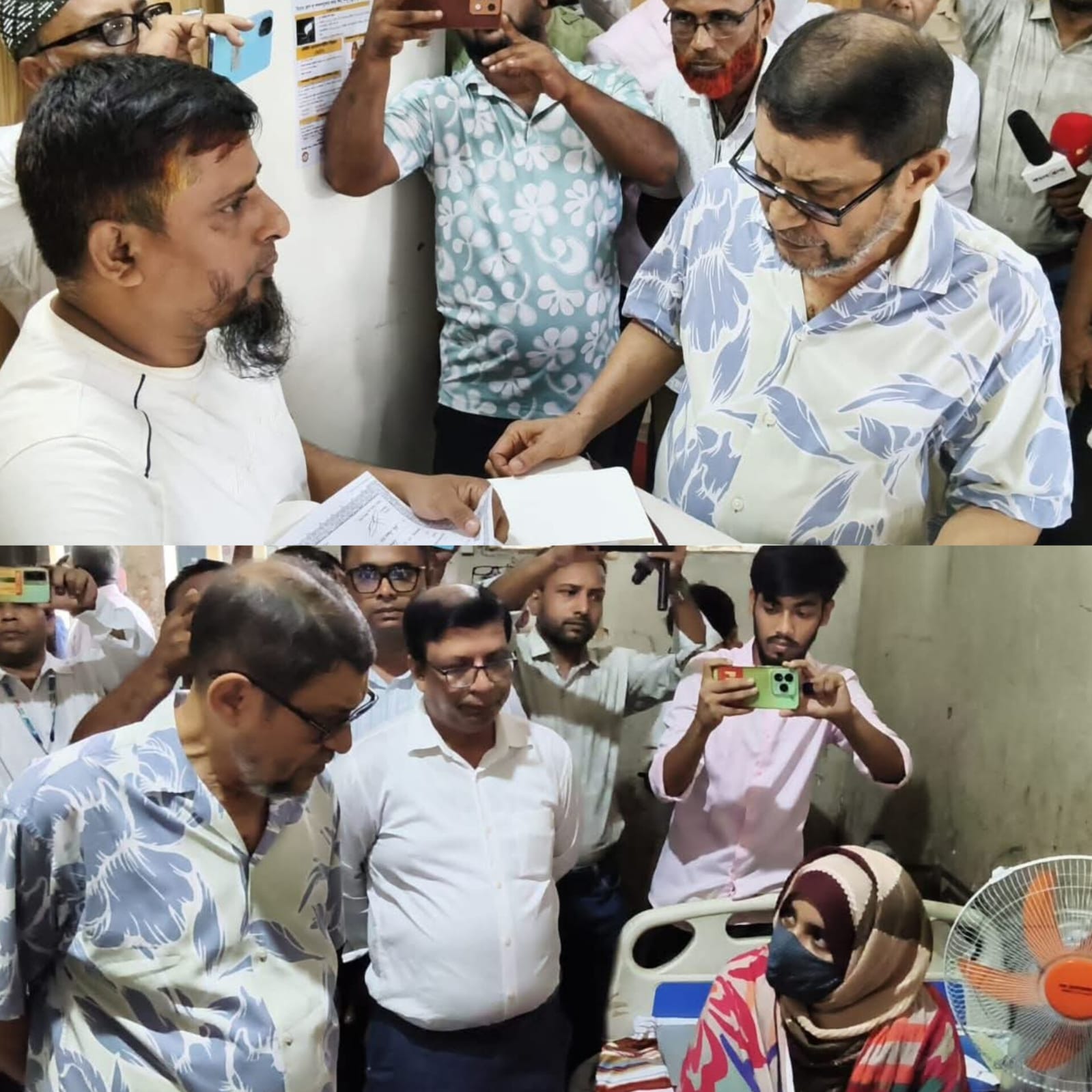 স্বাস্থ্য কমপ্লেক্সে স্বাস্থ্যমন্ত্রীর আকস্মিক পরিদর্শন