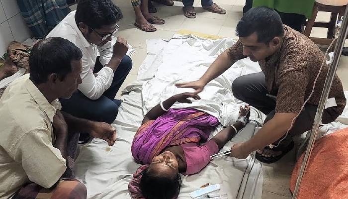 ঘুমন্ত অবস্থায় শঙ্খিনীর ছোবল, সাপসহ হাসপাতালে হাজির নারী